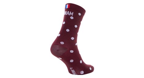 Paire de chaussettes lebram portillon bordeaux