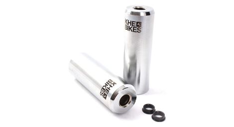 BMX PEGS PRO CNC ADULTE CHROME 10MM/14MM KHEBIKES