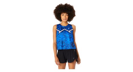 Canotta asics nations run paris donna blu s