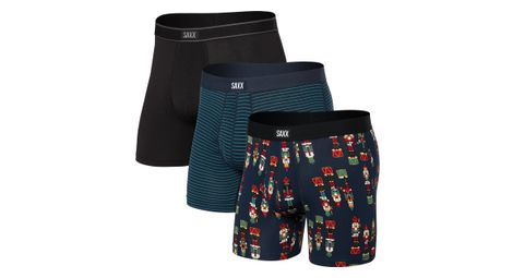 Saxx daytripper fly black/blue boxer set di 3