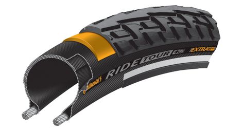 Pneu Continental Ride Tour 20'' Tubetype Rigide Extra PunctureBelt Flancs Réfléchissants Reflex E-Bike e25