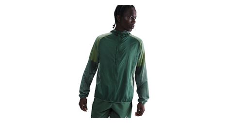 men s nike trail aireez green windbreaker jacket