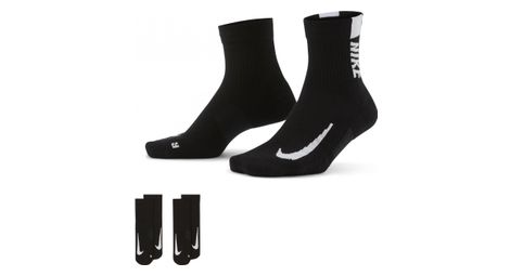 Chaussettes (x2) nike multiplier noir unisex