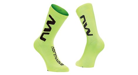 Calcetines northwave extreme air amarillo fluo/negro