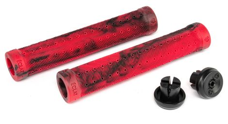 Paire de grips eclat octa noir/rouge