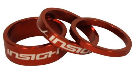 Insight 1-1/8'' x3 spacers red
