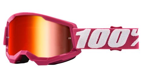 100% strata 2 fletcher goggle - red mirror lens