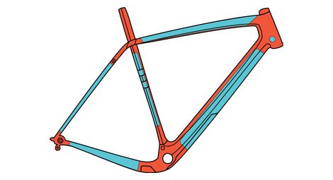 Ridewrap covered protection frame kit road / gravel mate transparente