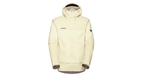 Veste imperméable mammut ducan guide hs hooded beige homme