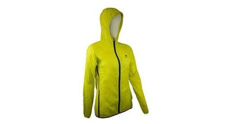 Raidlight ultralight windproof windbreaker jacke gelb damen