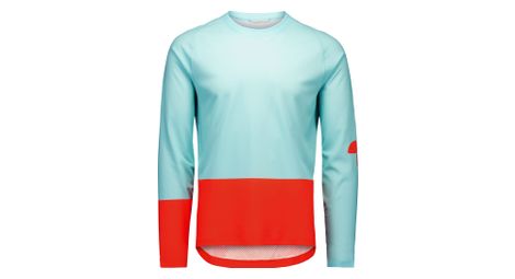 Camiseta de manga larga Poc Motion Air azul/naranja para hombre