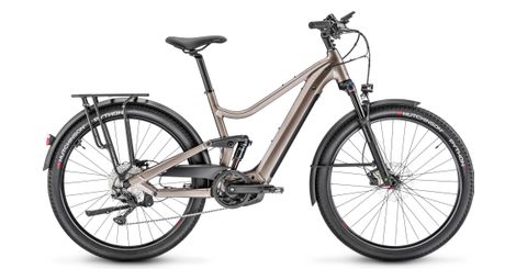 Mountain bike elettrica moustache saturday 27 xroad fs 3 smart system shimano deore 11v 500 wh 27.5'' beige 2023