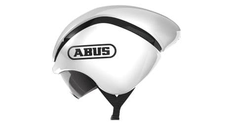 Casque route abus gamechanger tt shiny blanc