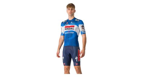 Cuissard court a bretelles castelli competizione soudal quick step 2024 bleu