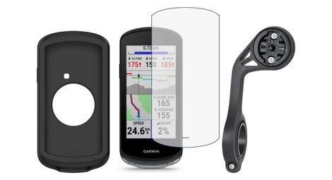 Pack Accessoires Garmin Edge 1040/1040 Solar (Ecran de protection + Housse + Support déporté XL optimisé 1040)