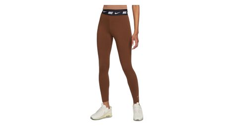 Legging femme nike sportswear club marron