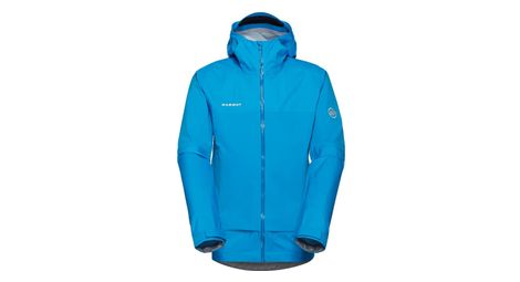Mammut ducan guide hs giacca impermeabile con cappuccio uomo blu