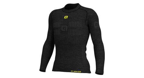 Maglia a maniche lunghe in lana alé grigio scuro