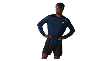 Maillot manches longues asics core run bleu homme