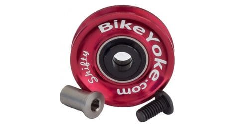 Bike yoke shifty cable guide red