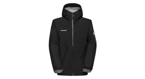 Veste imperméable mammut crater light hs hooded noir homme