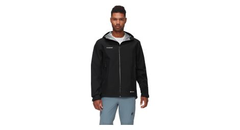 Wasserdichte Jacke Mammut Crater Light Hs Hooded Schwarz Mann