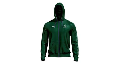 Sudadera con capucha hoka les templiers verde, hombre