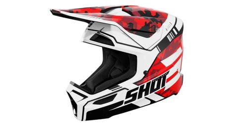 Casque integral shot furious enfant flash rouge brillant