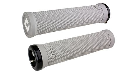 Paire de grips odi ruffian v2 1 135 mm gris blanc