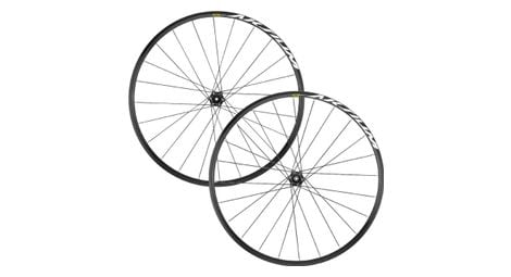 Roues route 700 mavic aksium disc centerlock axe 12x142 et 12x100 noir 11-10v. shimano (avant + arriere) - serie limitee