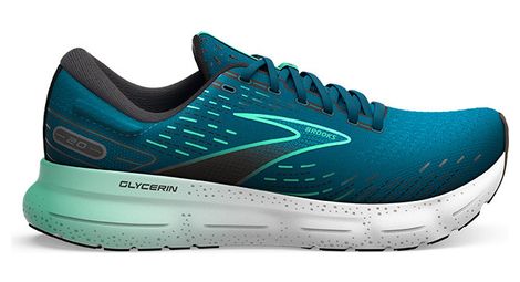 Brooks glycerin 20 running shoes blue green men's 42.1/2