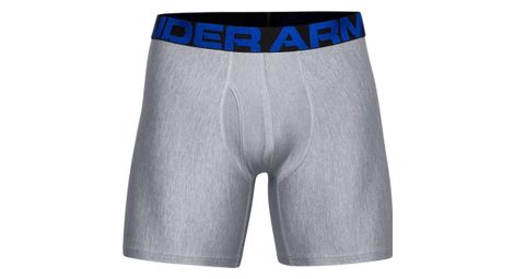 Boxer under armour tech 15cm (lot de 2) bleu gris homme