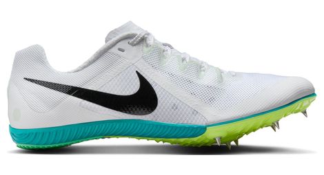 Chaussures d'athlétisme nike zoom rival blanc/vert homme