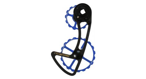 Chape de dérailleur cyclingceramic 14/19 pour sram force / red axs 12v bleu