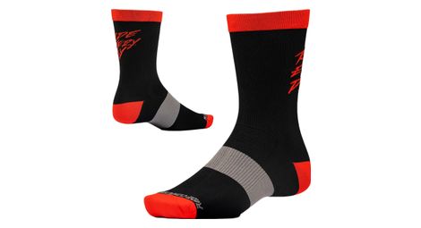 Calcetines ride concepts ride every day negro/rojo