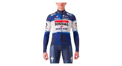 Castelli thermal soudal quick step 2023 long sleeve jersey blue/white