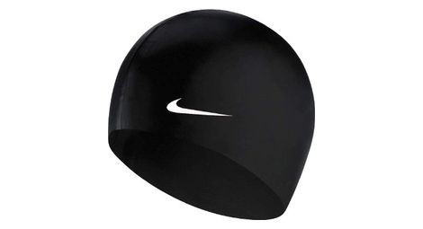 Bonnet de bain nike swim solid silicone training noir