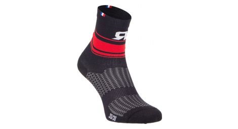 Paire de chaussettes rafal boa noir rouge