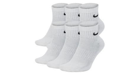 Nike everyday cushioned white unisex socks (6-pack)