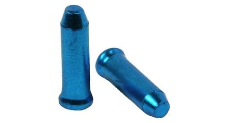 Embouts de câbles de dérailleur en alu elvedes 2.3 mm bleu (10pcs)