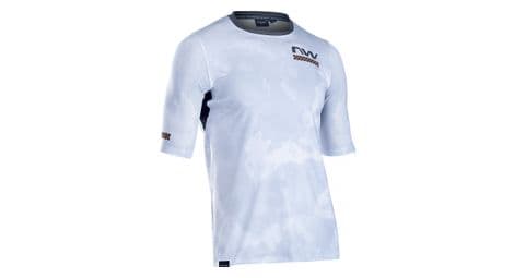 Maillot manches courtes northwave bond blanc/or