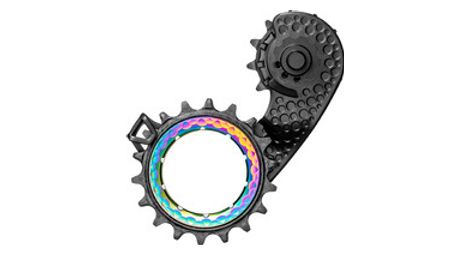 Solera de jaula hueca absoluteblack para ultegra / dura ace 11 s rainbow