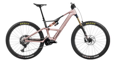 VTT Électrique Tout-Suspendu Orbea Rise LT M-Team 12V 420 Wh Shimano 85 Nm 29'' Rose Desert 2025