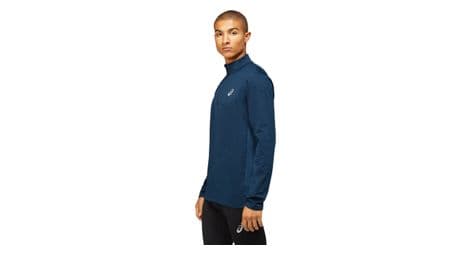 Haut thermique 1/2 zip asics core winter bleu homme