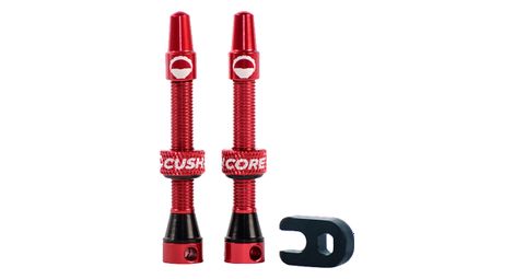 Valvole tubeless cushcore 44 mm rosse