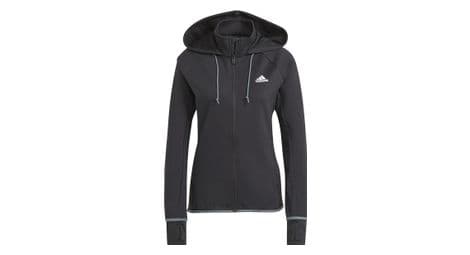 Sweatshirt zippé à capuche femme adidas designed to move aeroready