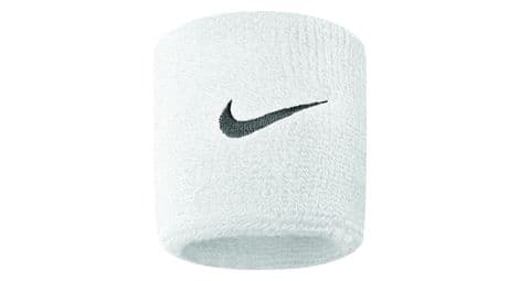 Nike swoosh terry wristbands white (pair)