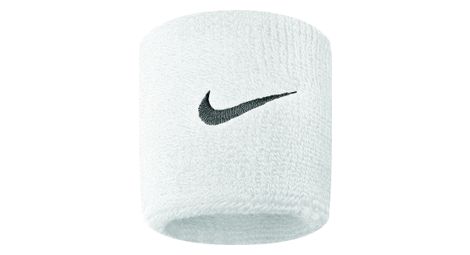 Muñequeras nike swoosh terry blanco (par)