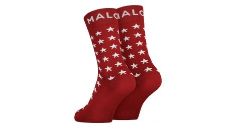 Chaussettes femme maloja naraunm deep sunset rouge