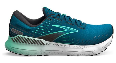 Chaussures Running Brooks Glycerin GTS 20 Bleu Vert Homme